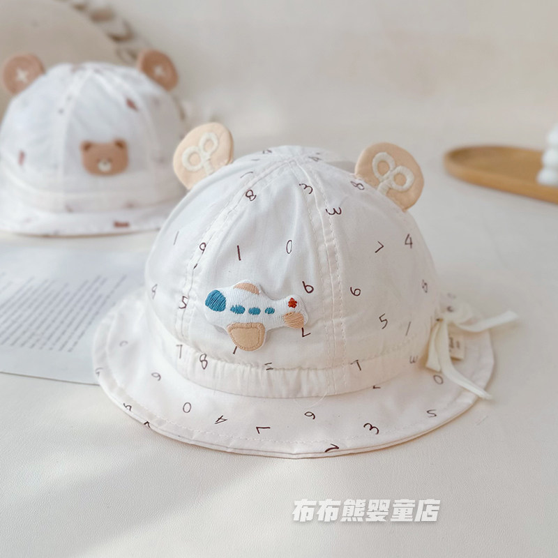 新生儿春夏薄款防晒渔夫帽