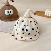 宝宝帽子春秋薄款 可爱鸭舌帽男女童夏天遮阳防晒帽婴儿棒球帽 韩版