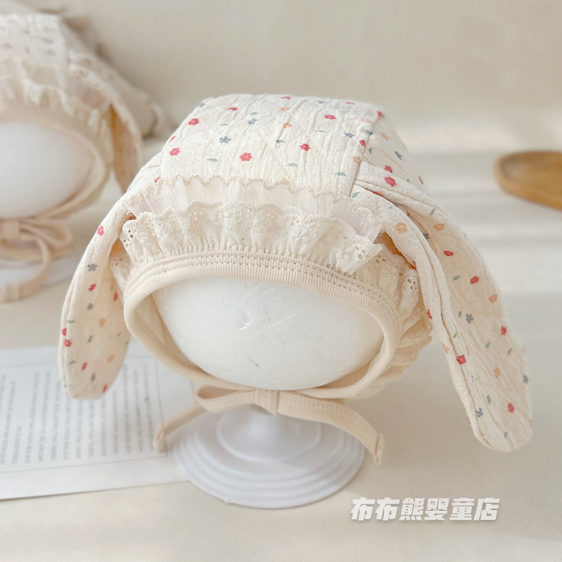 春秋女宝兔耳护耳包头防风保暖帽
