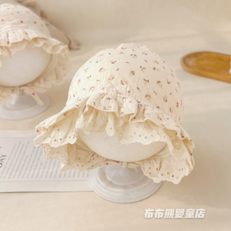 春秋女宝宝防晒护耳公主帽