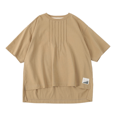 小新和贝塔线形流苏针织T恤