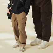 长裤 williambeta24冬新款 玉米粒灯芯绒宽松舒适儿童休闲裤 亲子