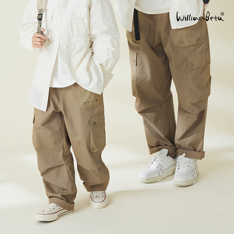 williambeta梭织高密斜纹工装裤