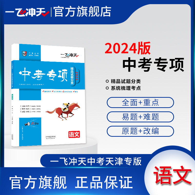 2024版天津一飞冲天中考专项精品试题分类语文初中总复习专题分项练习中考一轮复习 书籍/杂志/报纸 中学教辅 原图主图