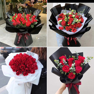 抚州市溪县资溪县东乡广昌县同城送鲜花速递情人节送女友玫瑰花束