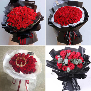 齐齐哈尔拜泉县龙江县泰来县同城配送女朋友礼物玫瑰花束鲜花速递
