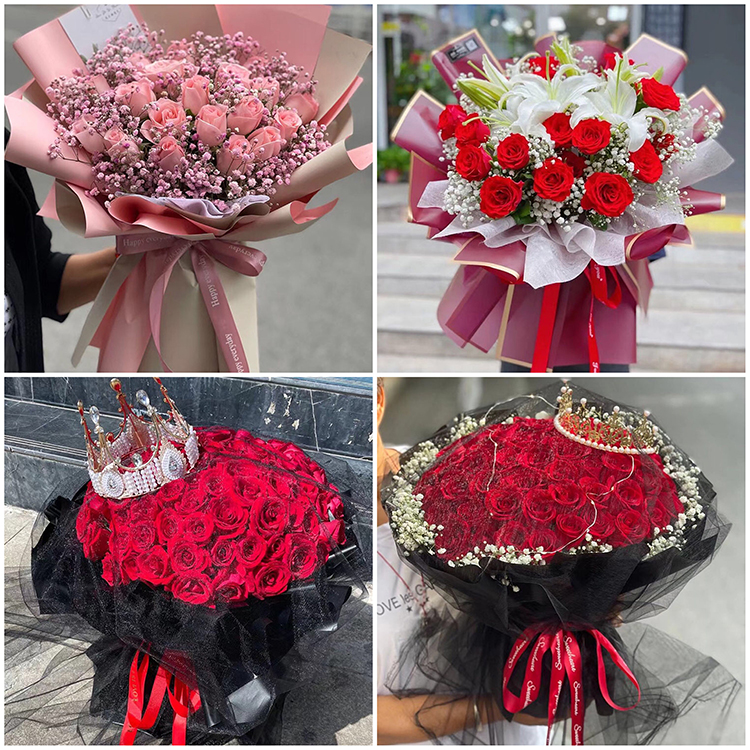 大庆市林甸县杜尔伯特县鲜花速递同城七夕表白玫瑰花束送女友老婆