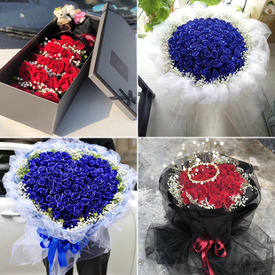 商洛市商州区洛南县丹凤县同城鲜花速递情人节玫瑰花束生日配送店