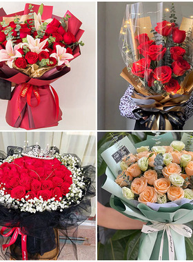 三明梅列区三元区永安市鲜花同城速递520情人节红玫瑰表白送女友