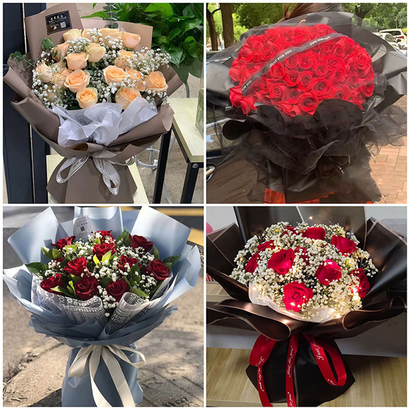 无锡新吴区江阴市锡山区滨湖区鲜花速递同城情人节玫瑰花束送女友