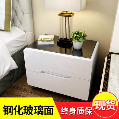 床头柜简约现代北欧卧室小柜子储物柜组装迷你床边收纳柜整装包邮