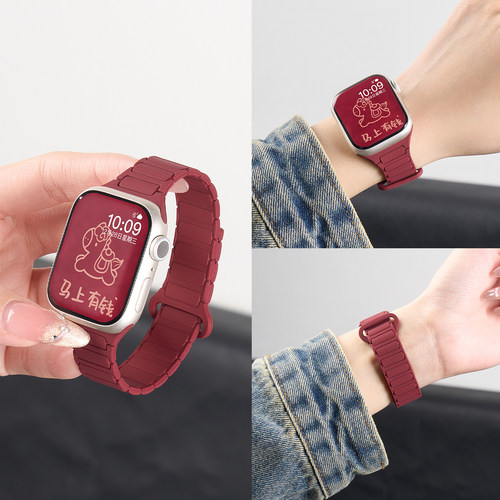 匠戴适用iWatch小蛮腰硅胶表带
