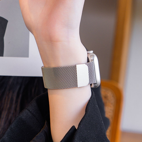 匠戴适用iwatch米兰磁吸钢表带