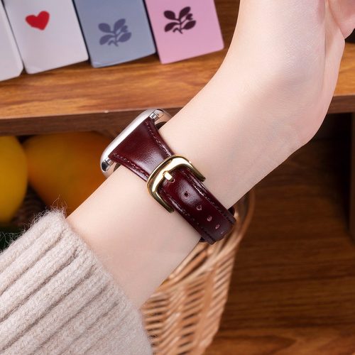 匠戴适用iWatch修身油蜡皮表带