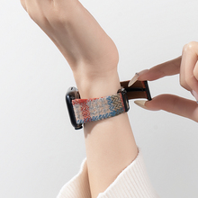 适用iwatch11表带S11苹果手表applewatch10夏季S10新款S9毛绒S8编织磁吸S7小众6代se3女10创意ultra2高级智能