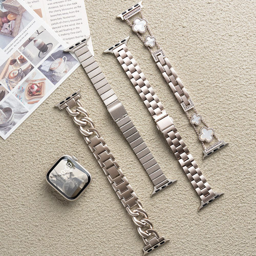 匠戴适用iWatch星光色系列钢带