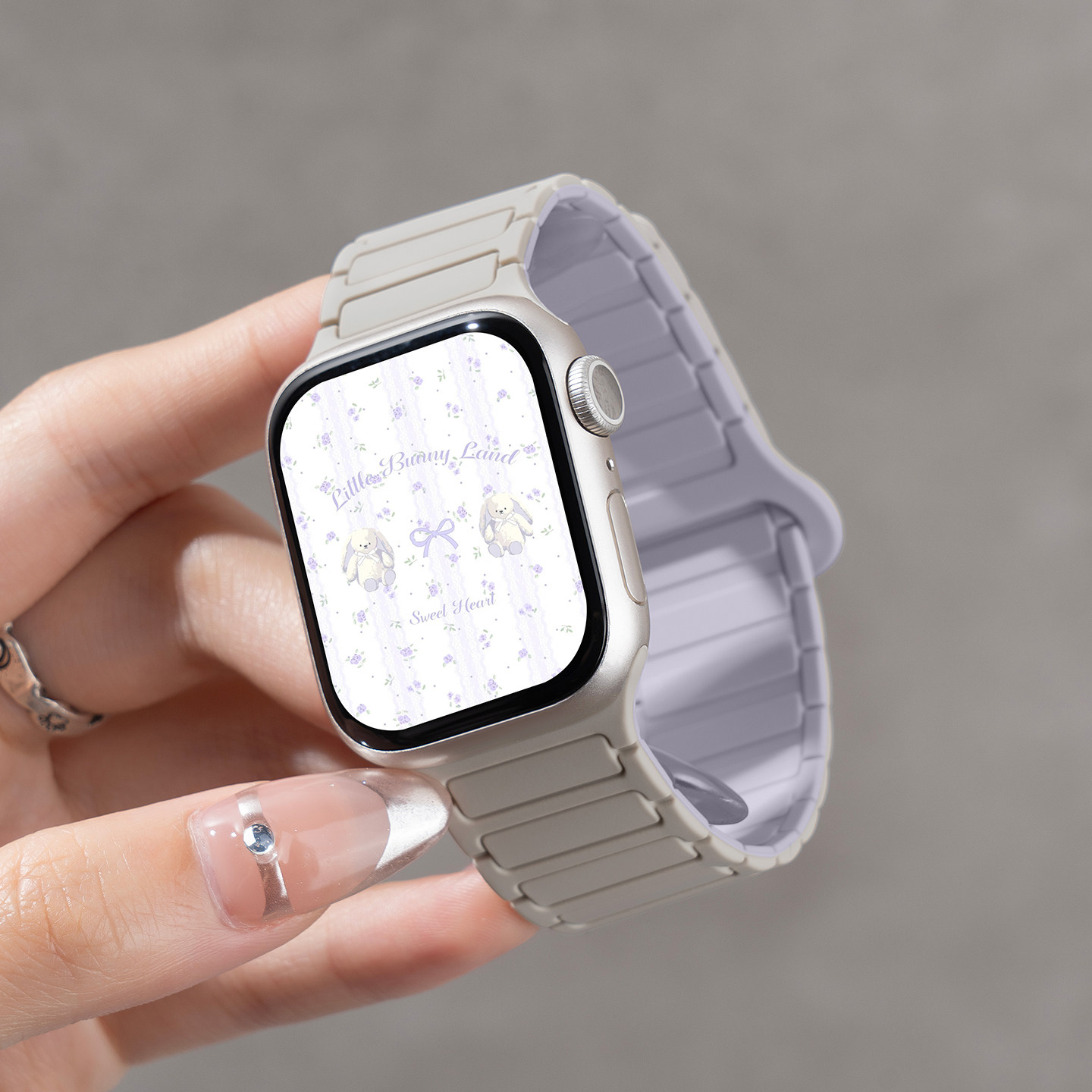 明星同款|匠戴适用苹果S11手表iwatch10表带applewatch9女款磁吸硅胶S10夏天运动S8新款腕带S7高级Ultra男SE3