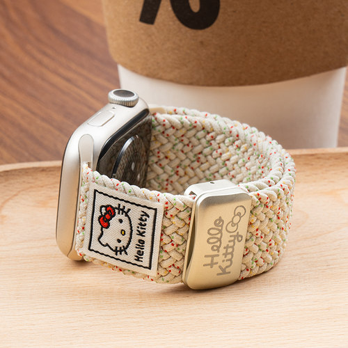 匠戴适用iwatchKT猫编织表带