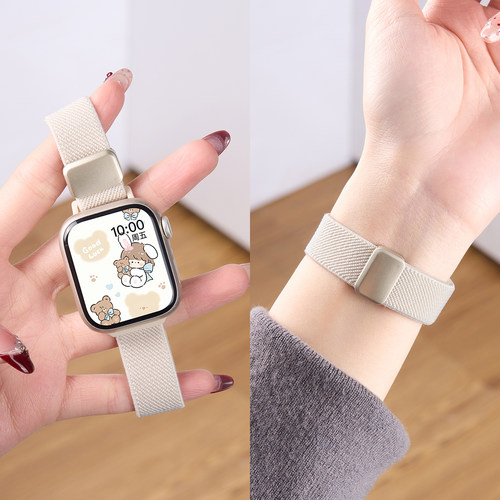 匠戴适用iWatch细款尼龙编织表带