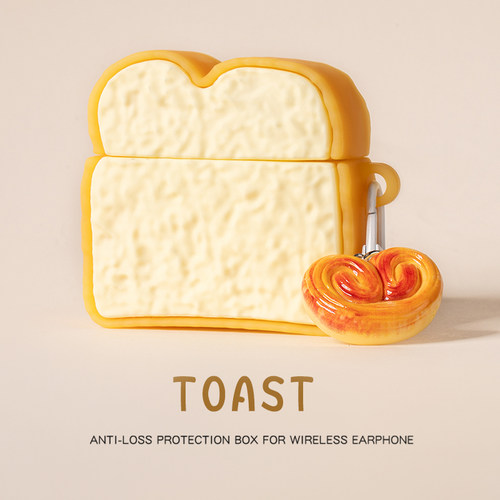 苹果AirPods仿真面包耳机保护套