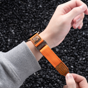 匠戴适用苹果S11手表iWatchS10表带AppleWatch Ultra3/2运动SE户外S9编织S8魔术贴7男款6智能5高级4透气3腕带