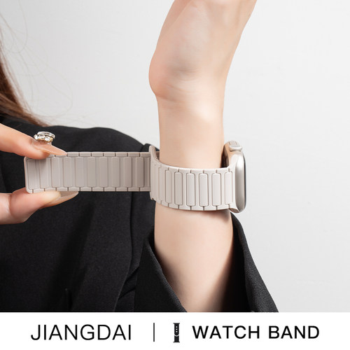 【张婧仪同款】苹果磁吸硅胶表带