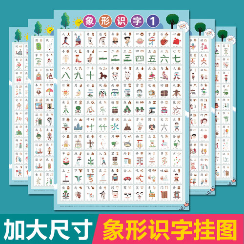 智迪星3-8岁无声看图识字挂图