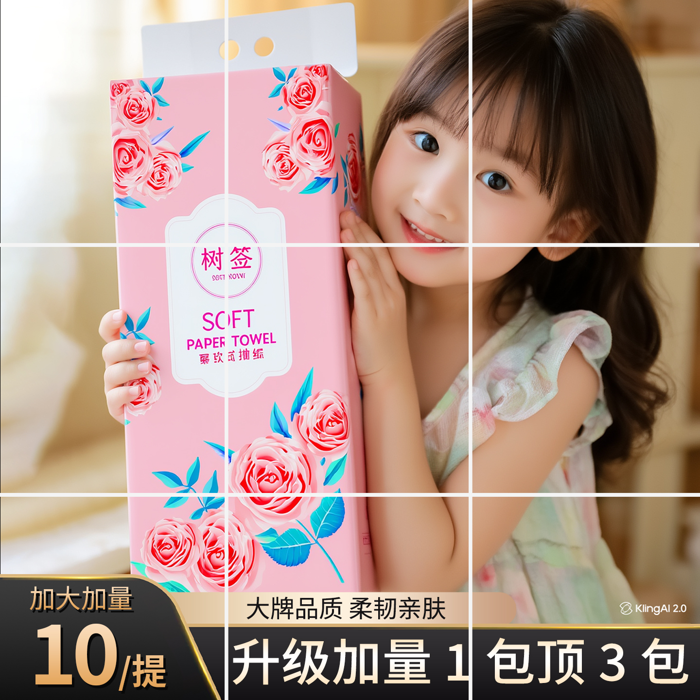 《活动冲量》12提悬挂式抽纸家用餐巾纸面巾擦手纸实惠装卫生纸