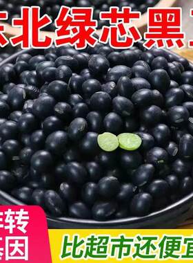 东北新黑豆绿心农家自产非转基因黑豆绿色食用粗粮五谷杂粮豆