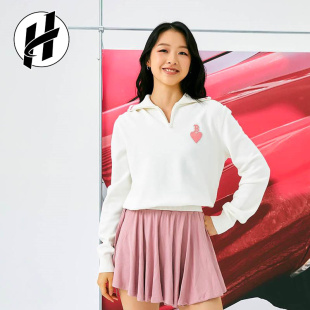 MLB学院风舒适休闲纯色美式 毛衣针织衫 女款 校园运动休闲长袖