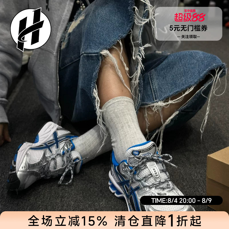 ASICS GEL-Nimbus 10.1歪头鞋复古拼接低帮训练跑步鞋 男女同款 - 实物图