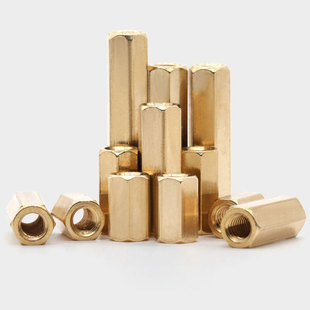 六角双通铜柱支撑柱铜螺柱电脑主板线路板隔离六角支柱母M2.5M3M4