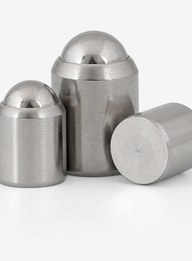 无台阶不锈钢碰珠光身波珠顶丝无螺纹定位 弹簧球头柱塞M2M3M4D12