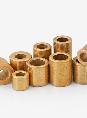 粉末冶金铜套含油轴套黄铜衬套轴承内径3M4M5M6M8M10M12M14m16-60