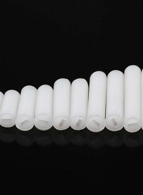 尼龙一字紧定无头螺丝塑料顶丝机米止付螺栓M3M4M5M6M10-M12*5x70