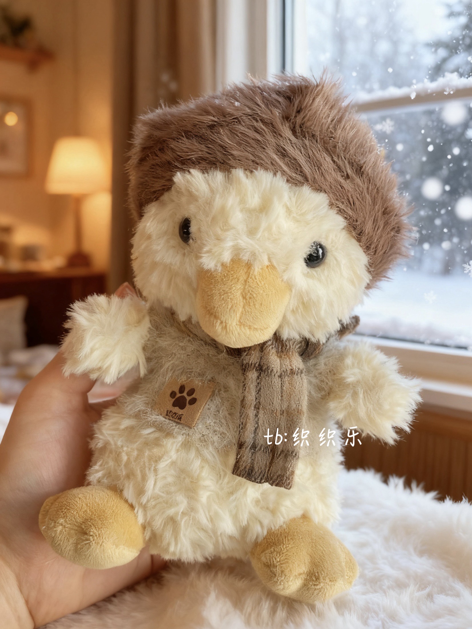 jellycat15cm甜美鸭娃衣秋冬毛衣围巾帽子yummy系列可穿送朋友