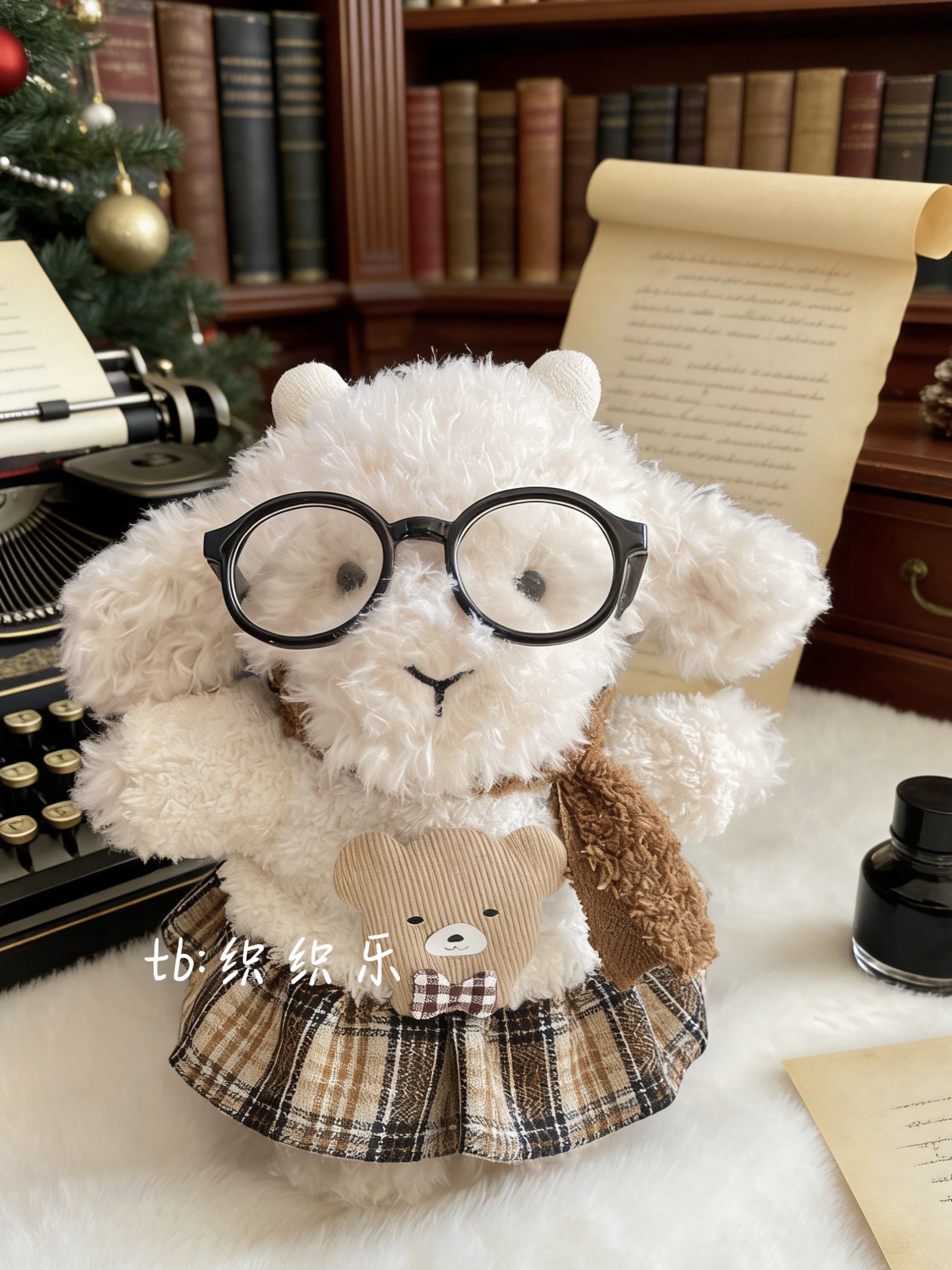 jellycat18cm山羊可爱娃衣秋冬裙子套装little系列可穿送朋友礼物