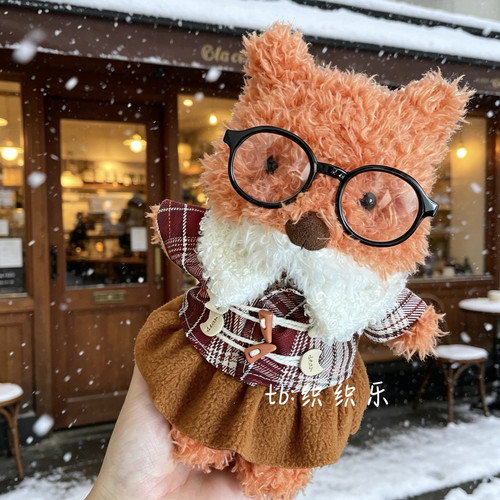 jellycat小狐狸圣诞秋冬娃衣套装