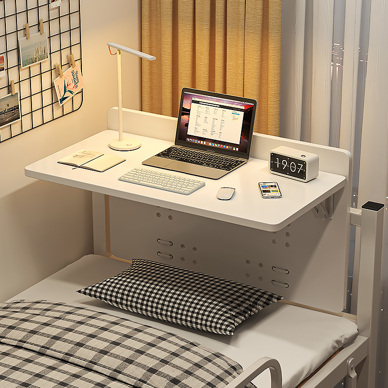 床上电脑桌宿舍小桌子书桌寝室上铺桌子侧边悬空折叠桌桌宿舍