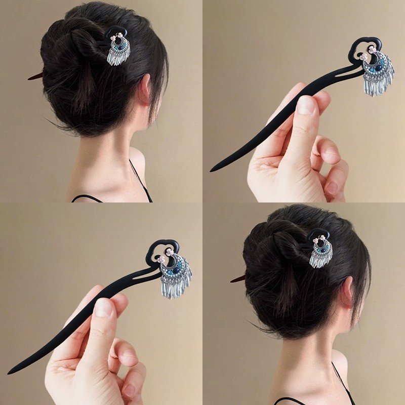 古风月牙流苏花朵发簪女国风汉服旗袍头花发钗民族风发饰新中式,饰品/流行首饰/时尚饰品新,发饰,淘宝优惠券,粉丝福利购,淘宝优惠卷