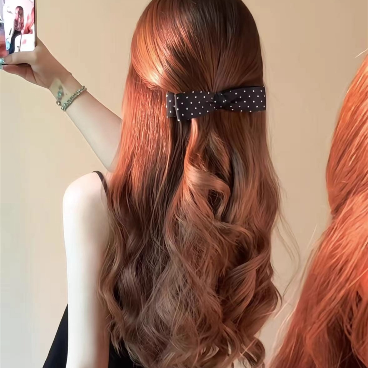 韩系波点蝴蝶结香蕉夹气质百搭马尾竖夹公主头半扎发发夹抓夹发饰,饰品/流行首饰/时尚饰品新,发饰,淘宝优惠券,粉丝福利购,淘宝优惠卷