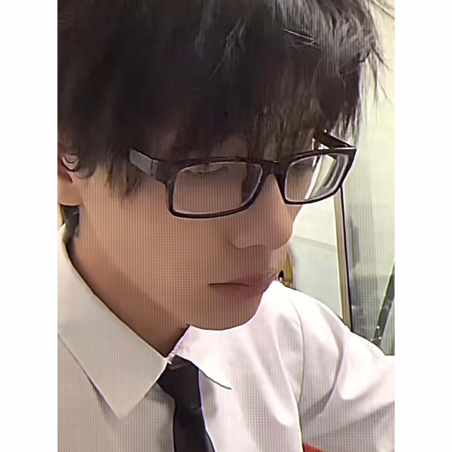 日系复古小方框眼镜男女同款宅文化二藤宏嵩黑框眼镜框素颜神器