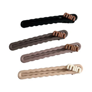 miu少女心一字夹发夹女2024新款高端BB夹后脑勺发卡边夹刘海夹子