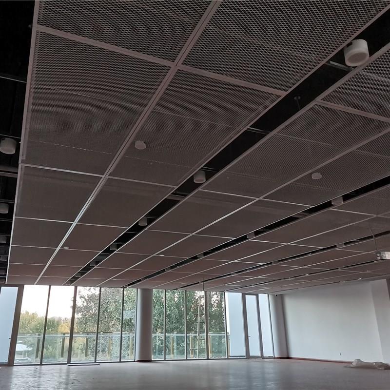 幕墙金属装饰网天花板吊顶铝板拉伸网楼梯走道机械防护网片