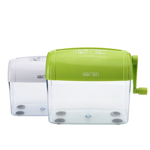 逻辑旗舰店Logical小型手动碎纸机迷你办公家用私密信息保护便携手摇桌面3.5mm Nakabayashi仲林出品