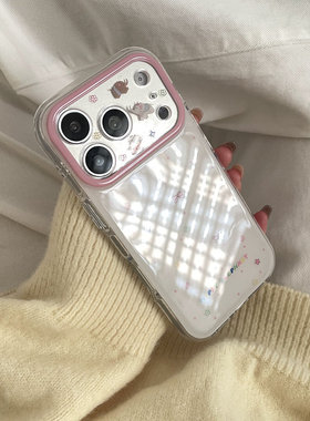 花朵波点小象适用于苹果IPHONE17PROMAX手机壳16pm新款15超火不会撞壳可爱防摔硅胶超好看巨漂亮外壳