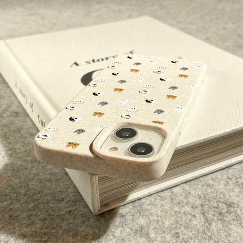 JTK Studio · 白点涂鸦满屏动物头像 · Protective shell