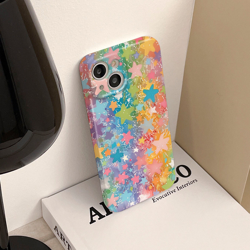 JTK Studio ·  彩泼墨俏皮星星    · Protective shell