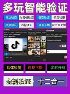 多玩dy滑块语音九宫格活体验证软件集合十二合一全新升级版本100%