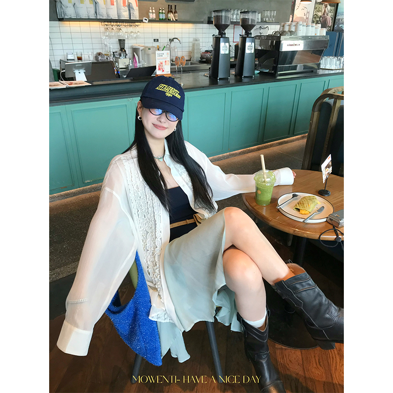 MOWENTI文文婷 【5/16 20:00PM】清凉一夏薄荷绿不规则半身裙女夏